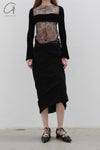 Un Morceau velvet lace split sleeve jacket (two pieces) UM231SZ33